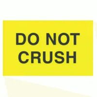"DO NOT CRUSH" Label 