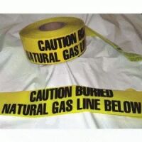 Caution Buried Natural Gas Line Below - Yellow  