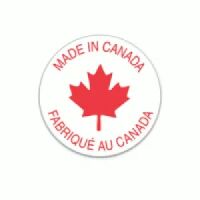 "MADE IN CANADA" Flag Label