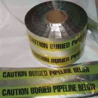 'Caution Buried Pipeline Below' - Black/Yellow  