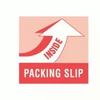 "PACKING SLIP INSIDE" Label 