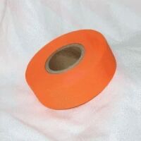 Flagging Tape Fluorescent Orange Color, Vinyl