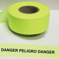 Danger Peligro Danger Tape, Fl. Lime 