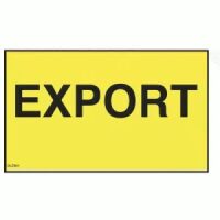 "EXPORT" Yellow Label 