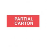 "PARTIAL CARTON" Label 