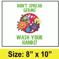 Don't Spread Germs Labels