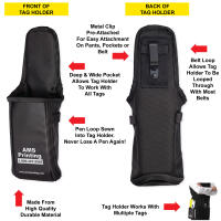 Brown Colored Tag Holder