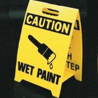 Floor Stands - Caution Wet Paint