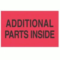 "Additional Parts Inside" Label 