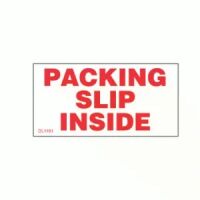 "Packing Slip Inside" Label  