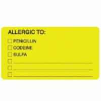 ALLERGY Alert Labels