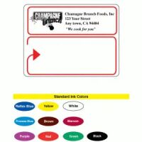 Mailing Label on Sheets, Red Border   