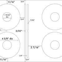 Up to 7/32" x 4 5/8"