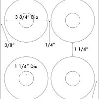 3 3/4" Diameter