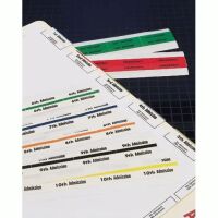 Admission Index Tabs