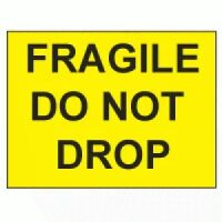 "FRAGILE DO NOT DROP" Label   