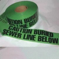 Caution Buried Sewer Line Below - Green   