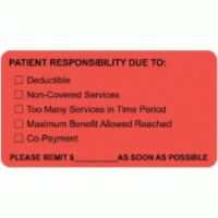 Insurance Patient Responsibility Labels