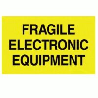 "Fragile Electronic Equipment" Label 
