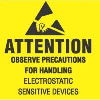 "ATTENTION Static Sensitive Devices" Label 