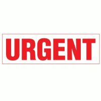 "URGENT" Self Inking Rubber Stamp