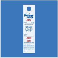 Parking & Claim Check Tags, White, 2 1/2\
