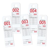 Parking & Claim Check Tags, White, 9 1/2\