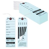 Superior Bag Claim Check Tags with 5 labels, Light Blue