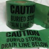 Caution Buried Storm Drain Line Below - Green