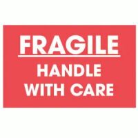 "FRAGILE HANDLE WITH CARE" Label    