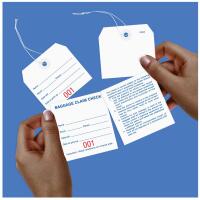 Baggage Claim Check Tags-In English
