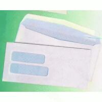 #9,3 7/8"x8 7/8" Double Window Envelopes for Invoices