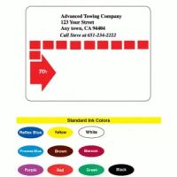 Mailing Label on Sheets, Red Arrow Border  