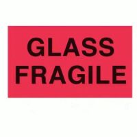 "GLASS FRAGILE" Label 