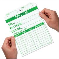 Carpet Roll Tag - Green on 10 pt Tag