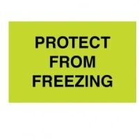 "PROTECT FROM FREEZING" Label 