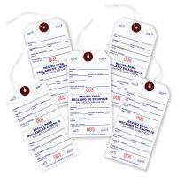 English & Spanish Baggage Claim Tag