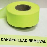 Danger Lead Removal, etc. Tape, Fl. Yellow