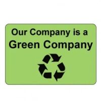 "Our Company is a Green Company" Label 