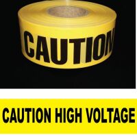 Caution High Voltage Barricade Tape