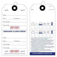 Baggage Claim Check Tags-In English Deluxe Edition