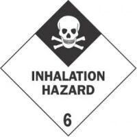 "INHALATION HAZARD 6" - D.O.T. Label 