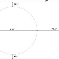 9 1/4" Diameter