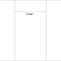 2.8333" x 11"