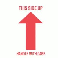 "This Side Up" Arrow Label 