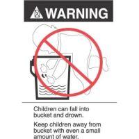 "WARNING - Children can fall..." English Label    