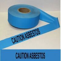 Caution Asbestos Tape (Fluorescent Blue)   