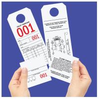 Parking & Claim Check Tags, White, 9 1/2\