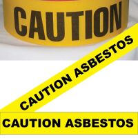 Caution Asbestos Tape (Fluorescent Yellow)