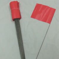 Stake Flag, Fluorescent Red    